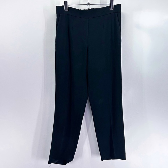 ARITZIA Babaton Cohen Pants Crepe Cropped Pull On Pleated Size 6 - Picture 3 of 10